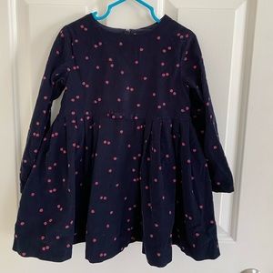 Jacadi dress,dark blue with lady bugs